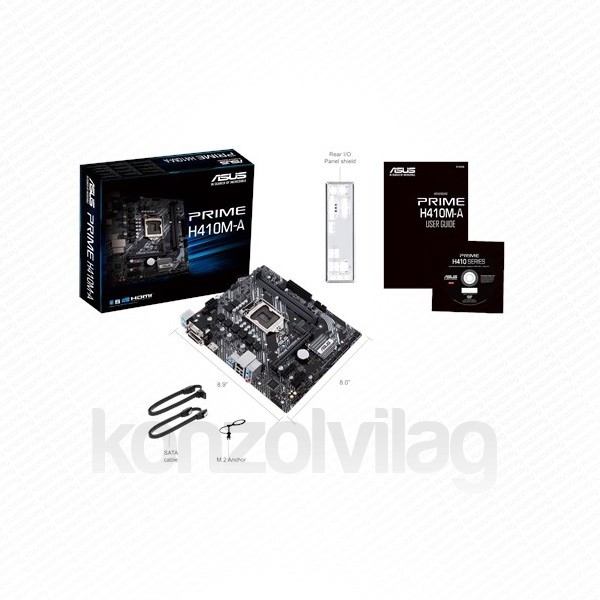 Asus Alaplap - Intel PRIME H410M-A s1200 (H410, 2xDDR4 2933MHz, 4xSATA3, M.2, 6xUSB2.0, 4xUSB3.2) PC