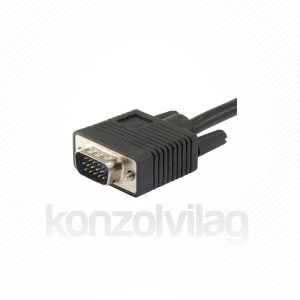 Equip VGA - VGA (Apa-Apa) Duplán érnyékolt v1 20m - Monitor kábel PC