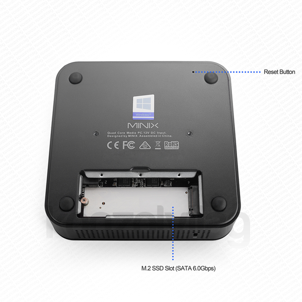 MINIX MiniPC - NEO G41V-4 (Intel Celeron N4100, 4GB, 64GB, Windows 10 Pro, HDMI2.0, DP, USB2.0x2, USB3.0x2) PC