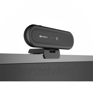 Sandberg Webkamera - Face Recognition Webcam (1920x1080 képpont, 2 Megapixel, 30 FPS, 90° látószög; USB 2.0, mikrofon) PC