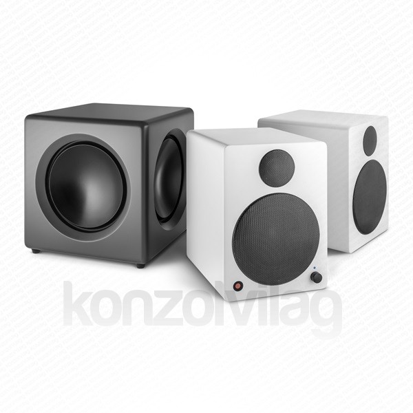 WaveMaster Aktív mélynyomó - FUSION Gray (125W RMS, RCA, Szürke) PC