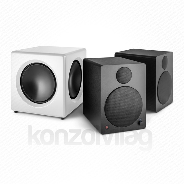 WaveMaster Aktív mélynyomó - FUSION White (125W RMS, RCA, Fehér) PC