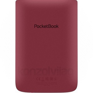 POCKETBOOK e-Reader - PB628 LUX5 piros (6"E Ink Carta, Cpu: 1GHz,512MB,8GB,1500mAh, wifi,mSD, kép megvilágítás) Tablet