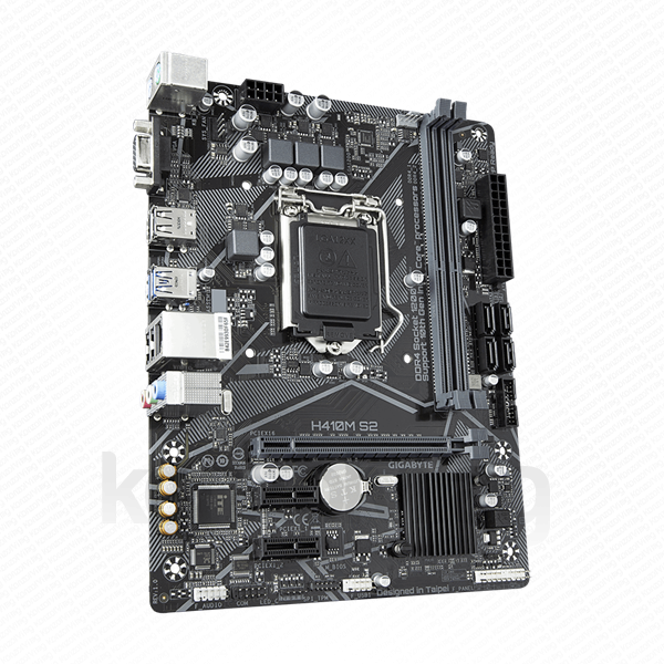 Gigabyte Alaplap - Intel H410M S2 s1200 (H410, 2xDDR4 2933MHz, 4xSATA3, 6xUSB2.0, 4xUSB3.2) PC