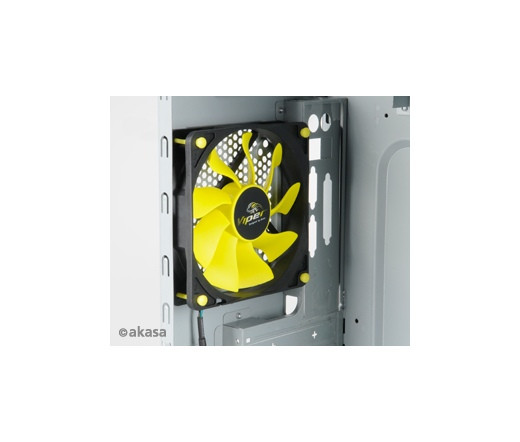 Akasa Viper 120mm PWM - Fekete/Sárga PC