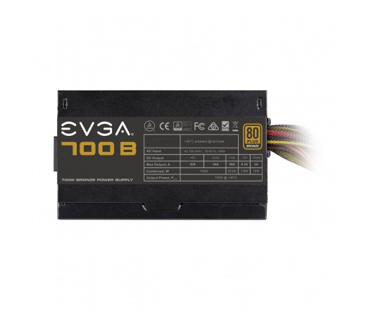 EVGA 700W tápegység 24-pin ATX ATX Fekete PC