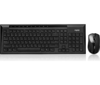 Rapoo 8200M Multi-mode wireless keyboard & mouse Black HU PC