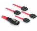 Delock SAS mini SFF-8087 -> 4 SATA M/F adatkábel 0.5m piros thumbnail