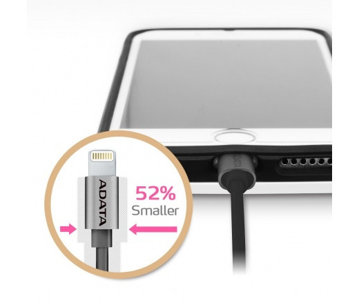 ADATA Lightning -> 2.4A USB kábel (1.0m) - ezüst Mobil