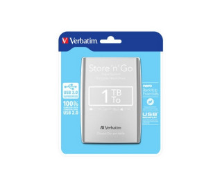 Verbatim Portable Colour 1TB - Ezüst [2,5"/USB3.0] PC