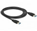 Delock USB 3.0 A M/M adatkábel 2m fekete thumbnail