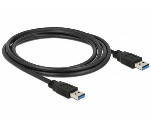 Delock USB 3.0 A M/M adatkábel 2m fekete PC