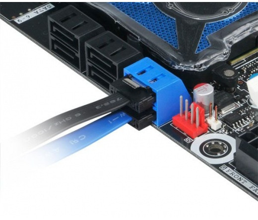 Akasa SATA Proslim cable 30cm Black PC