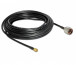 Delock N -> SMA M/M antenna kábel 10m CFD200 fekete thumbnail