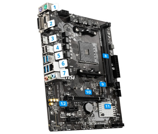 MSI B450M PRO-M2 MAX PC