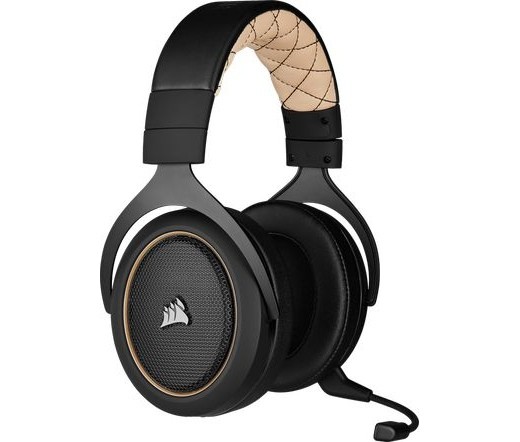 Corsair HS70 PRO WIRELESS Headset Fejpánt Fekete, Krém Bluetooth PC