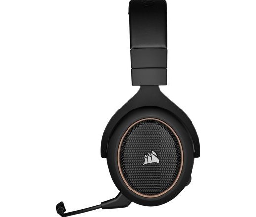 Corsair HS70 PRO WIRELESS Headset Fejpánt Fekete, Krém Bluetooth PC
