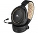 Corsair HS70 PRO WIRELESS Headset Fejpánt Fekete, Krém Bluetooth thumbnail