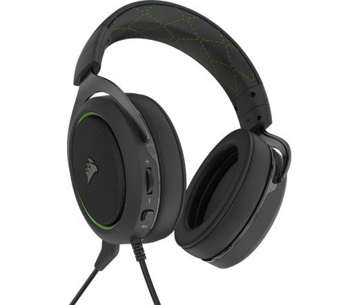 Corsair HS50 PRO Stereo Gaming Headset Black/Green PC