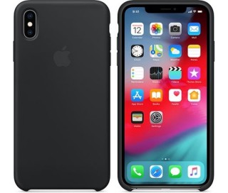 MOBIL-CASE Apple iPhone XS Max Silicone Case Black Mobil