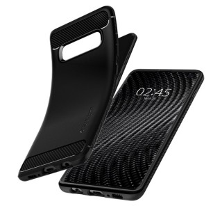 Spigen SGP Rugged Armor Samsung Galaxy S10 Matte Black hátlap tok Mobil