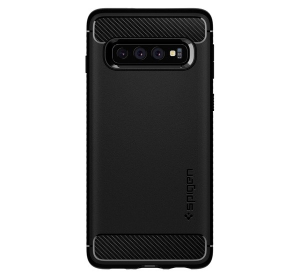 Spigen SGP Rugged Armor Samsung Galaxy S10 Matte Black hátlap tok Mobil