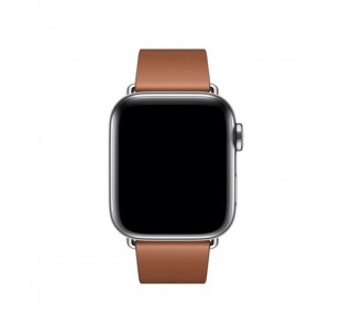 Apple Watch 38/40mm bőr szíj modern csattal, L méretű, vöröses barna Több platform