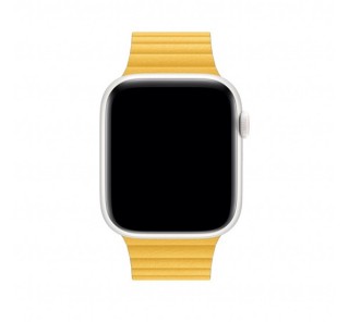 Apple Watch 42/44mm bőr szíj, L méretű, Meyer citrom Több platform