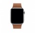 Apple Watch 42/44mm bőr szíj, M méretű, vöröses barna thumbnail