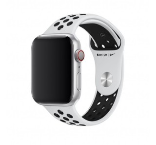 Apple Watch 42/44mm Nike sportszíj, platinaszín-fekete Több platform