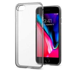 Spigen Liquid Crystal Apple iPhone SE(2020)/8/7 Space Clear tok, fekete-átlátszó Mobil