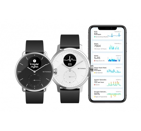 Withings Scanwatch okosóra 38mm, fehér Mobil