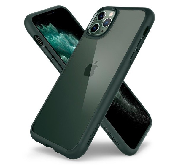 Spigen Ultra Hybrid Apple iPhone 11 Pro Midnight Green tok, zöld Mobil