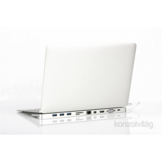 NB-DOCK Digitus DA-70860 USB-C 12" univerzális ezüst notebook dokkoló állomás Mobil