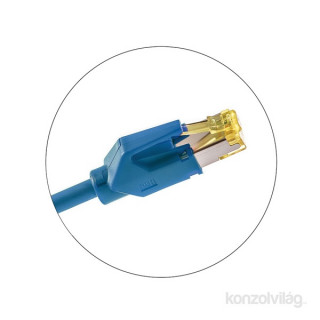 KE-Line Cat6A 10Gigabit STP Patch Kábel 1,5m kék PC