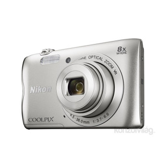 Nikon Coolpix A300 Ezüst digitális fényképezőgép Fényképezőgépek, kamerák