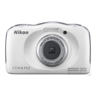 Nikon Coolpix W100 Fehér digitális fényképezőgép Fényképezőgépek, kamerák