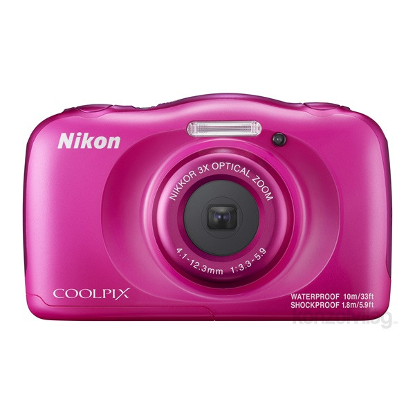 Nikon Coolpix W100 Rózsaszín digitális fényképezőgép hátizsák kit Fényképezőgépek, kamerák