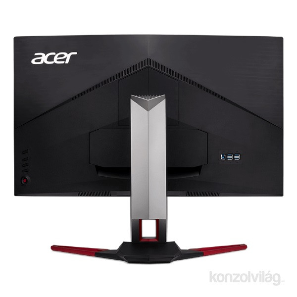 Acer 31,5" Predator Z321QUbmiphzx LED HDMI DisplayPort G-Sync 144Hz-es multimédiás ívelt gamer monitor PC