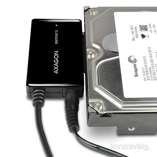 Axagon ADSA-FP3 HDD/SSD/ODD adapter [2.5",3.5",5.25",/USB3.0] - Fekete PC