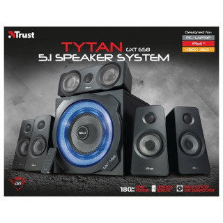 Trust GXT 658 Tytan 5.1 Surround gaming jack 180W fa gamer hangszóró PC