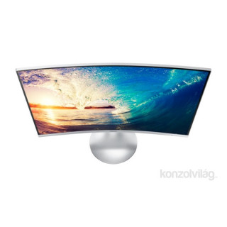 Samsung 27" C27F591FDU LED HDMI Display port ívelt kijelzős fehér monitor PC