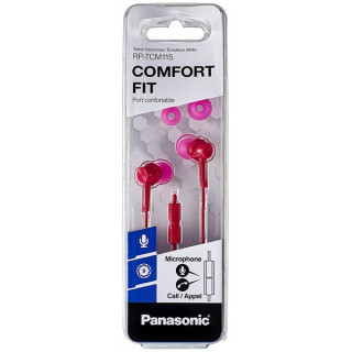 Panasonic RP-TCM115E-P rózsaszín mikrofonos fülhallgató headset Mobil