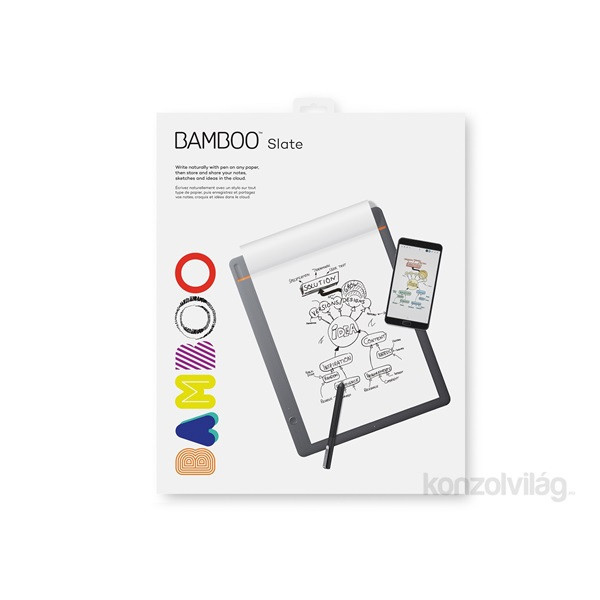 DIGTABLE Wacom Bamboo Slate A4 Smartpad L - Szürke PC