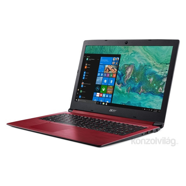 Acer Aspire A315-33-C2J5 15,6"/Intel Celeron N3060/4GB/128GB/Int. VGA/Win10/piros laptop PC
