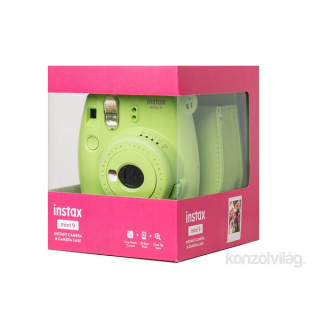 Fujifilm Instax Mini 9 zöld + tok + film analóg fényképezőgép kit Fényképezőgépek, kamerák