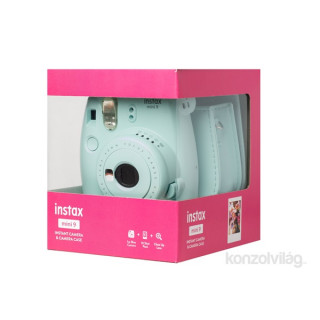 Fujifilm Instax Mini 9 világoskék + tok + film analóg fényképezőgép kit Fényképezőgépek, kamerák