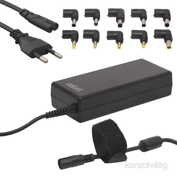 Delight Univerzális 90W laptop/notebook töltő adapter tápkábellel PC