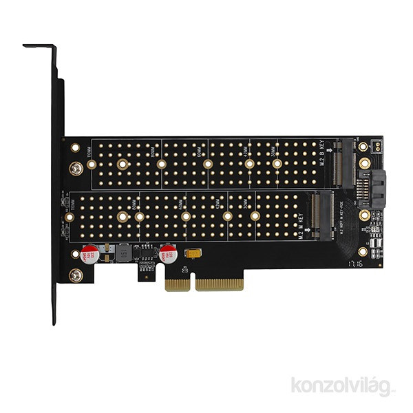 RAID AXAGON PCEM2-D PCIe NVMe+NGFF M.2 adapter PC