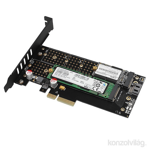 RAID AXAGON PCEM2-D PCIe NVMe+NGFF M.2 adapter PC